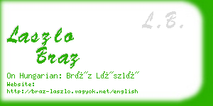 laszlo braz business card